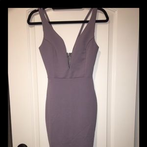 LOVE J - lavender colored v neck dress